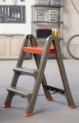 ALDOTRADE Plastové schodíky Skala 47x70x78cm hnedé