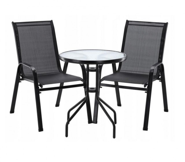 ALDOTRADE Záhradný balkónový set STELA čierny