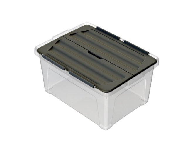Multibox ECO s pripevneným vekom 30l, veko čierne