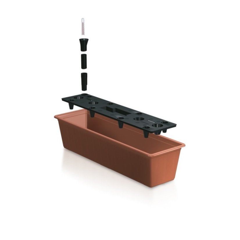 ALDOTRADE Truhlík BALCONY CAN 60 cm + zavlažovací systém