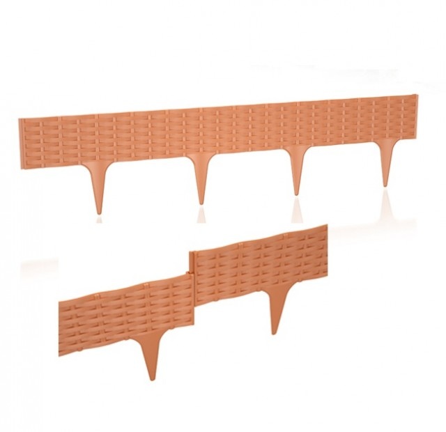 ALDOTRADE Záhradný lem trávnika IBRA 3,9m - Názov varianty: Sivá