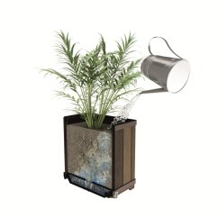 Keter Kvetináč Deco štvorcový Orech, 45,5x45,5x45,5cm