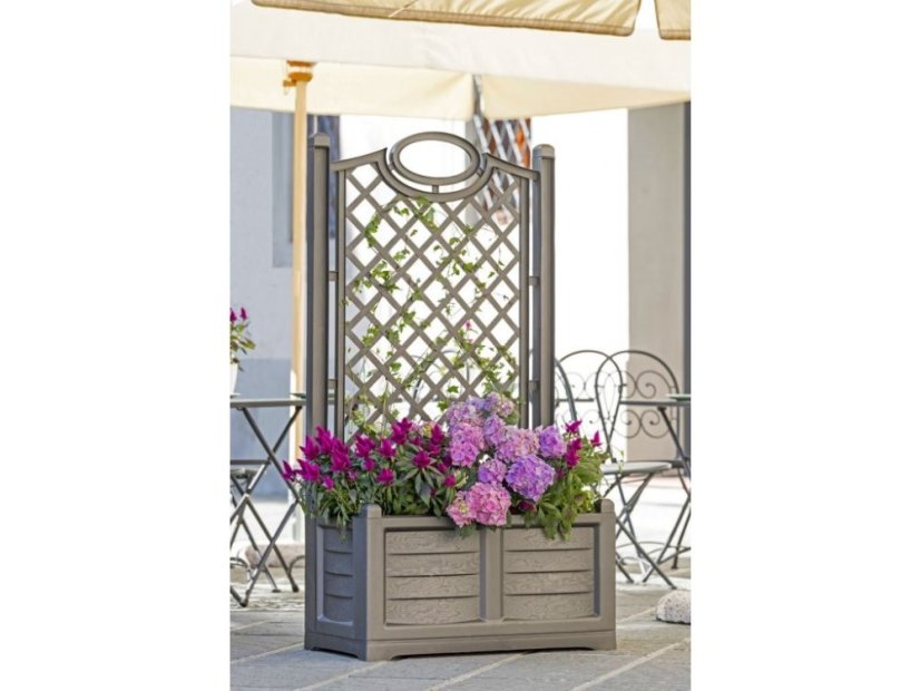 Truhlík s okrasnou mrežou SEPARE - Názov varianty: Antracit