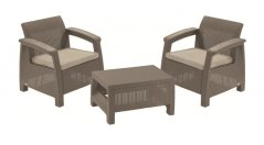 Keter záhradný set Corfu WEEKEND cappuccino
