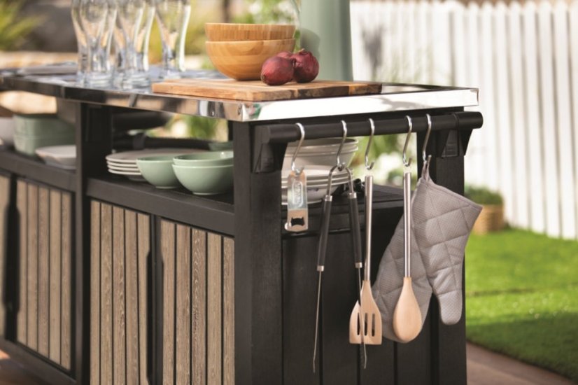 Keter grilovací stolík Deco UNITY 415L jaseň