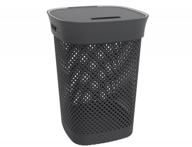 ALDOTRADE Kôš na špinavú bielizeň Woolly 50l - Názov varianty: Sivá