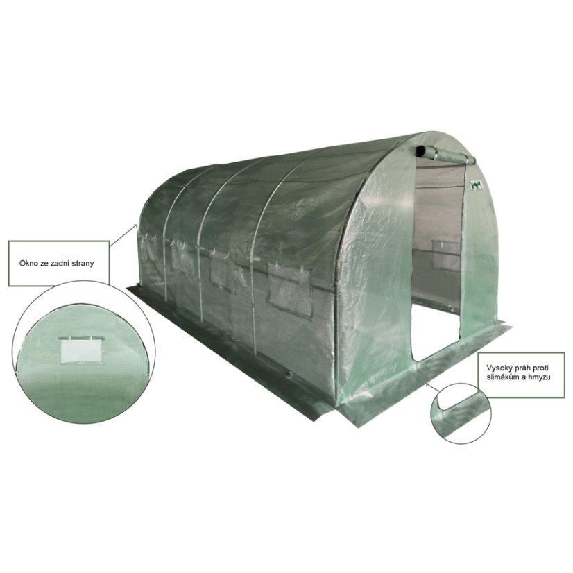 ALDOTRADE Fóliovník záhradný 4x2,5x2m