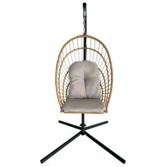 Skladacie závesné kreslo ERIS hnedé