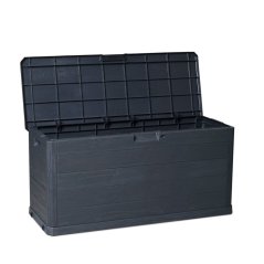 ALDOTRADE Záhradný úložný box drevo 280l antracit