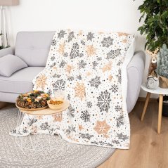 Plyšová deka Glamour vločky 150 x 200 cm