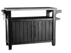 Multifunkčný záhradný grilovací stolík KETER UNITY XL 270l grafit