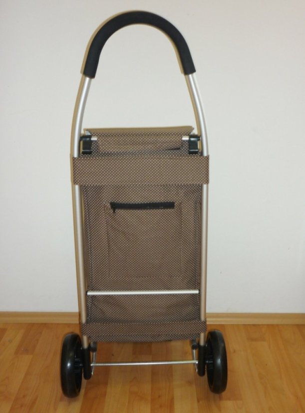 ALDOTRADE Nákupní taška na kolieskach PRAGA hnedá