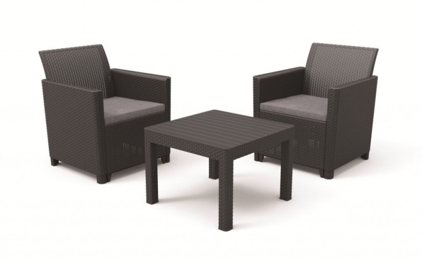 Keter balkónový set Claire grafit