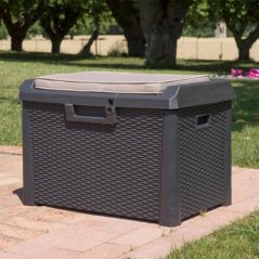 ALDOTRADE Záhradný úložný box na náradie a podušky Santorini Plus MALÝ