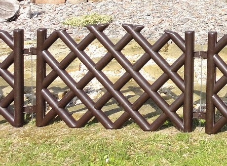 ALDOTRADE Záhradný plôtik - mreža - Názov varianty: Hnedá