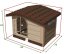 ALDOTRADE Psia búda Bungalow strednej 89x75x62cm - Názov varianty: Zelená
