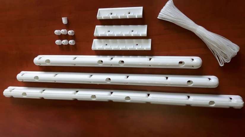 ALDOTRADE Stropný sušiak na bielizeň Ideal 7 tyčí - náhradné diely - Názov varianty: Stropná lišta k 7-ti tyčovému sušiaku 65 cm