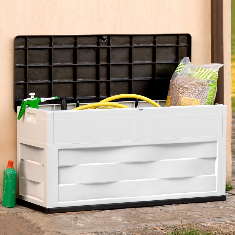 ALDOTRADE Záhradný úložný box Ambition šedo-čierny