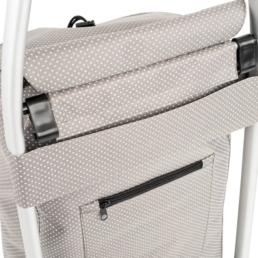 ALDOTRADE Nákupná taška na kolieskach PRAGA sivá