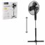 Stojanový ventilátor čierny 45W