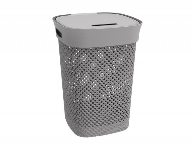 ALDOTRADE Kôš na špinavú bielizeň Woolly 50l - Názov varianty: Sivá