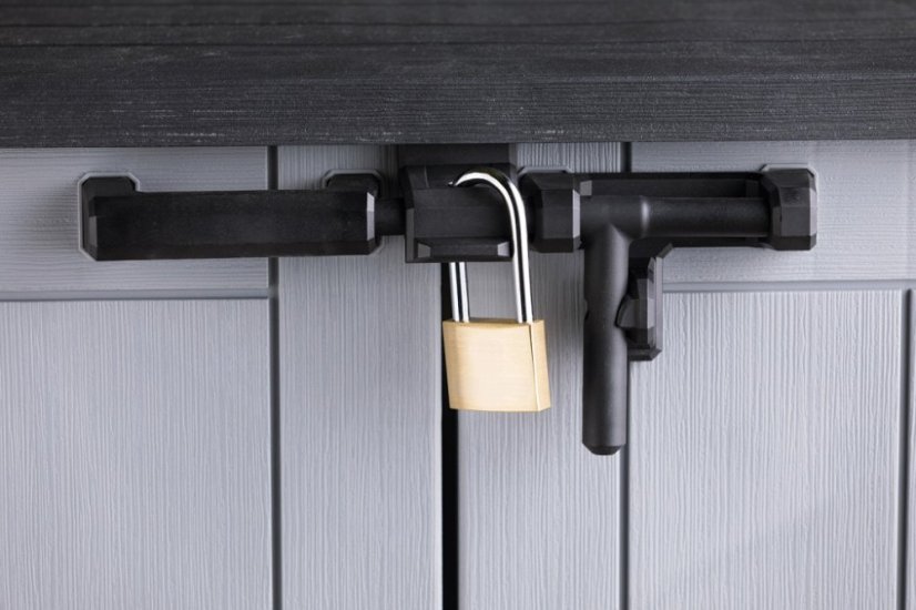 Keter záhradný prístrešok Store It Out Midi antracit, 132x71, 5x113, 5 cm