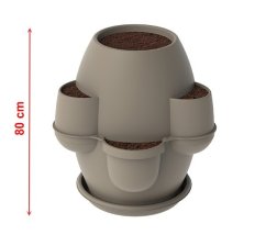 Veľký okrasný kvetináč OASI cappuccino