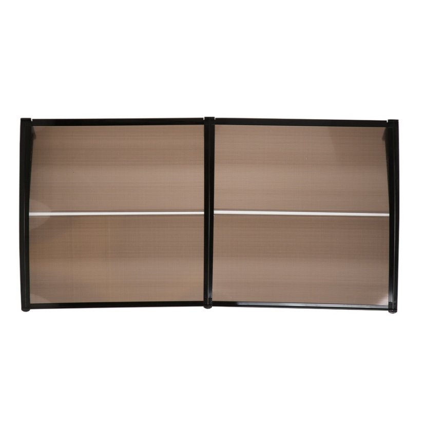 ALDOTRADE Dverná vchodová strieška Standart 100x200 cm - Názov varianty: Hnědá