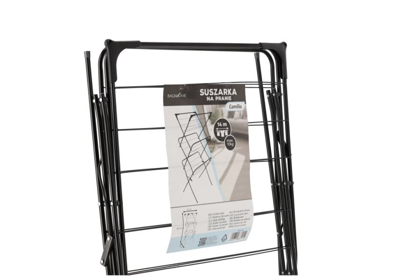 Sušiak na bielizeň CAMILLA čierny