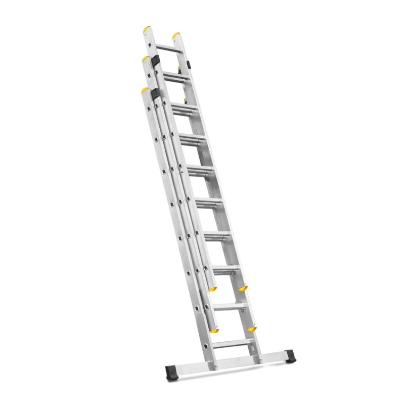 ALDOTRADE Rebrík trojdielný hliníkový PROFI 3x8