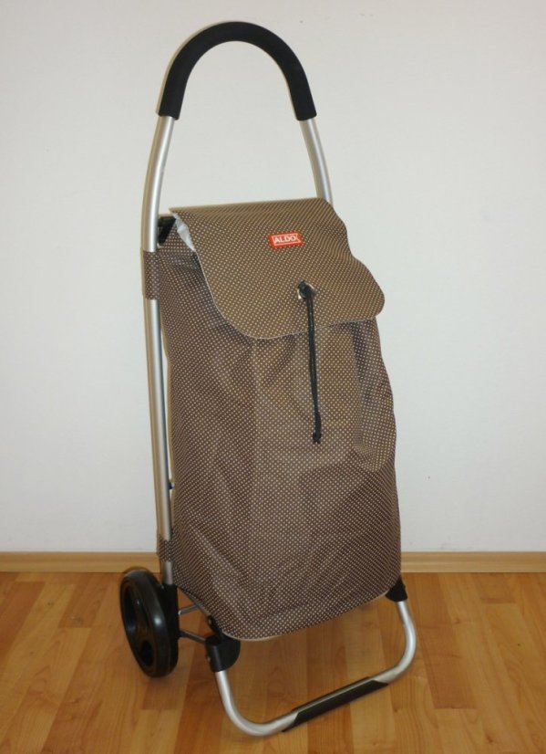 ALDOTRADE Nákupní taška na kolieskach PRAGA hnedá