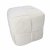 Pletená pufa kocka 40x40x40 cm, biela