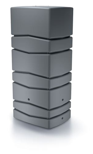 Sud na dažďovú vodu AQUA TOWER 650l sivý