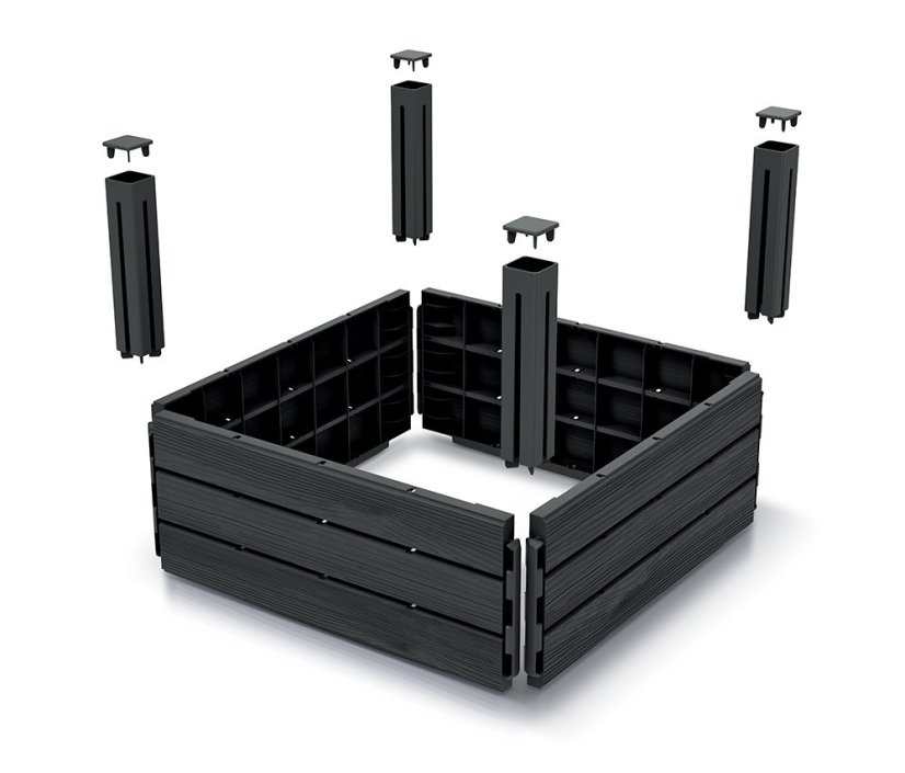 Vyvýšený záhon 2 ks BASE PLANT 75,6 cm - naturo ECO