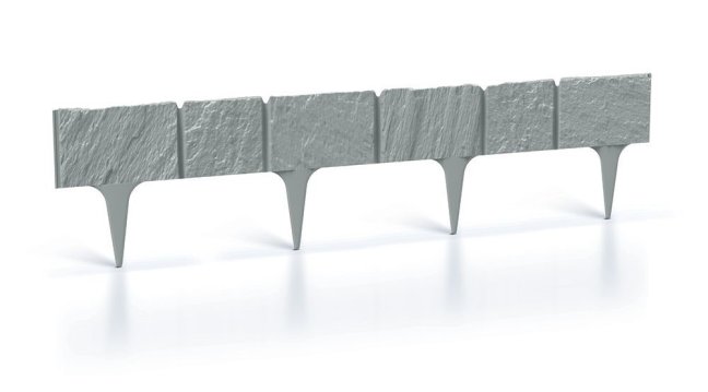 Lem trávnika palisáda GARDEN STONE 3,9m - Názov varianty: Beton