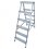 ALDOTRADE Schodíky obojstranné Al 2x6 - Názov varianty: 150 kg