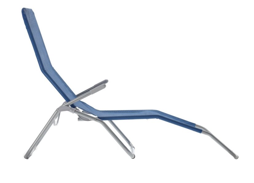 Skladacie záhradné ležadlo 189x57x96cm, modré