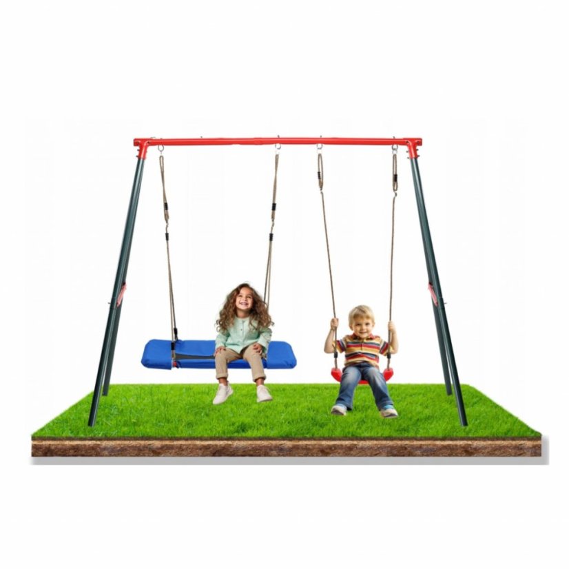 Záhradná dvojitá hojdačka 290x180x200 cm