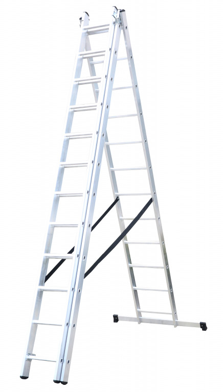 ALDOTRADE Žebřík hliníkový 3x12 HOME