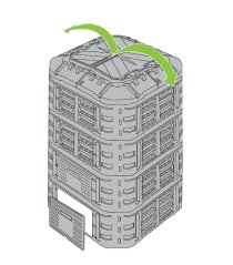 ALDOTRADE záhradný kompostér Multi 1120l