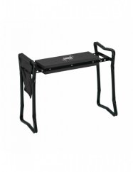 Kľakátko-sedadlo záhradné čierne 59 x 27,5 x 49cm