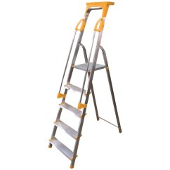ALDOTRADE Schodíky domáci s madlom Profi Al 5 ZADARMO plastová plošinka