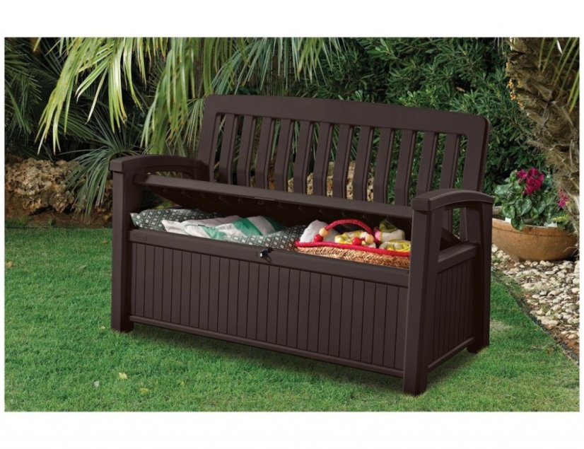 Lavica Patio Bench hnedá