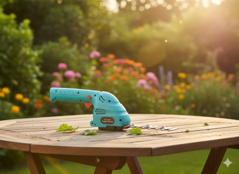 Akumulátorové záhradné nožnice 2v1, 7,4 V