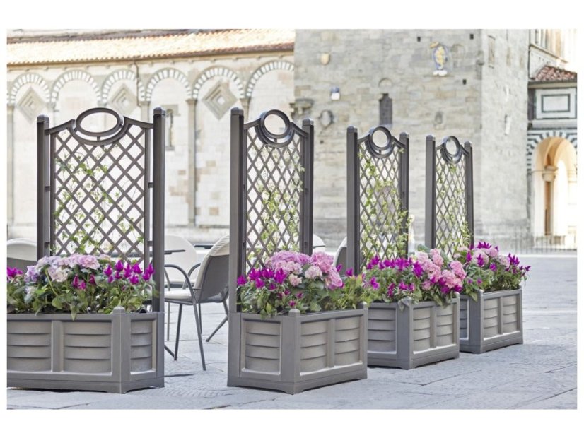 Truhlík s okrasnou mrežou SEPARE - Názov varianty: Antracit