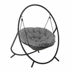 Závesné kreslo PATIO tmavo šedý 115,5 × 140 × 167,5 cm