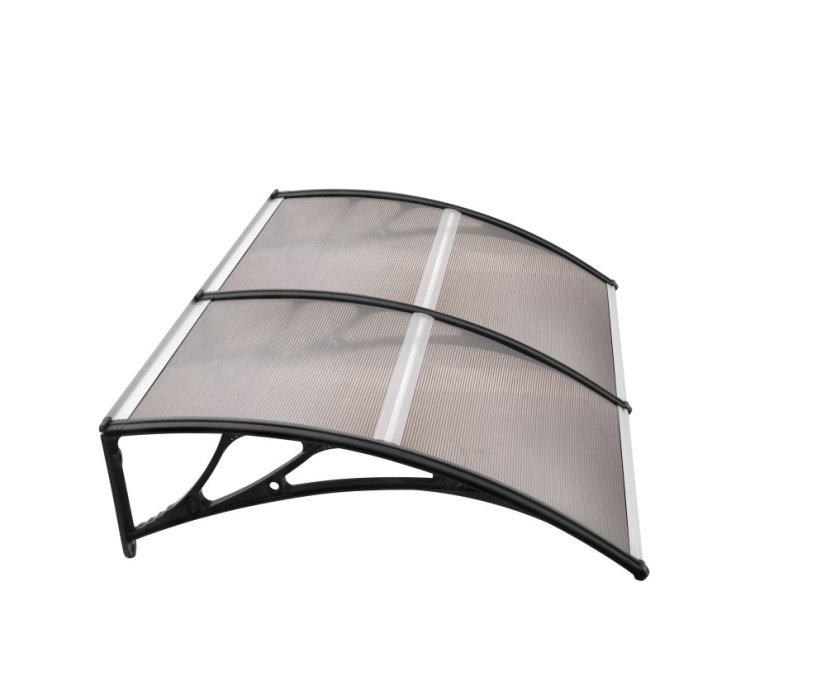 ALDOTRADE Dverná vchodová strieška Standart 100x200 cm - Názov varianty: Hnědá