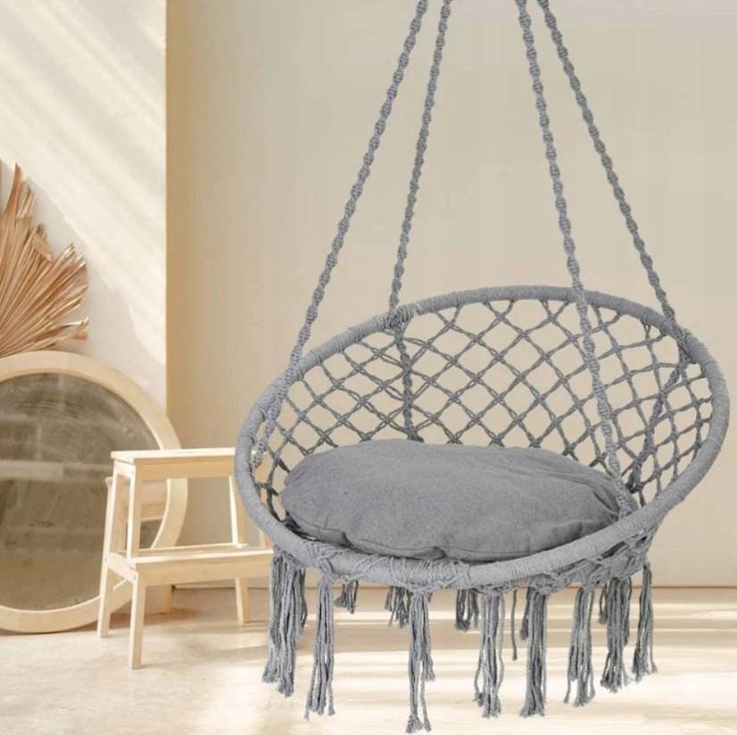 Záhradné závesné kreslo BOHO 80x60x120 cm