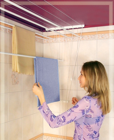 ALDOTRADE Stropný sušiak na bielizeň Ideal 6 tyčí 150 cm
