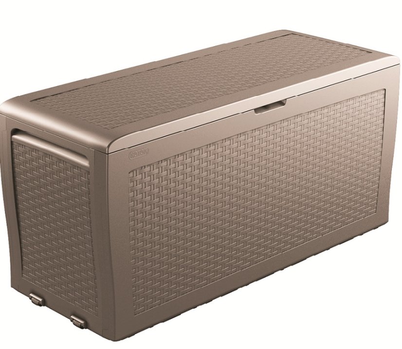 ALDOTRADE Záhradný úložný box Samoa Rattan 270l - Názov varianty: Cappuccino